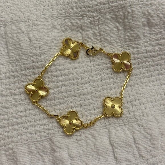 Gold Guilloche Bracelet - Picture 1 of 2